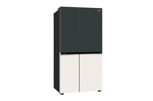 LG GL-B257EET3 650L Side-By-Side Refrigerator with Door Cooling+™, WiFi Convertible, Smart Diagnosis