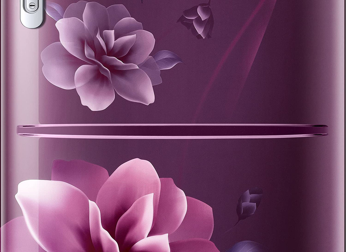 Samsung RR20C2723CR/NL 184L 3 Star Single Door Refrigerator | Direct Cool | Digital Inverter Compressor | Camellia Purple | Base Drawer | Toughened Glass Shelves | 20-Year Warranty | Made in India