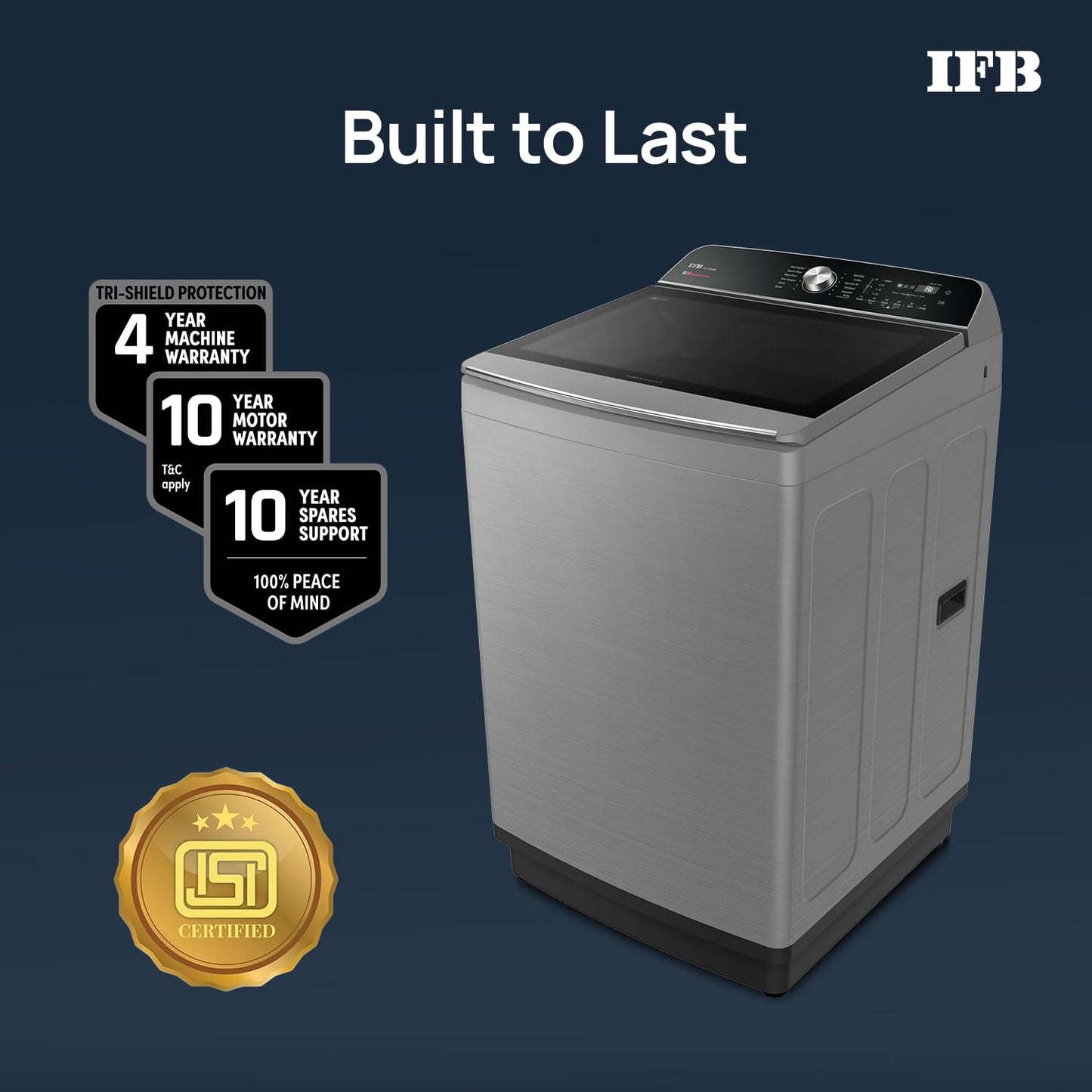 IFB TL111IN3SN 11 Kg 5 Star with DeepClean Technology, AI Powered, Fully Automatic Top Load Washing Machine ( PowerSteam®, Inbuilt Heater, 5D Wash, Aqua Energie, Inox)