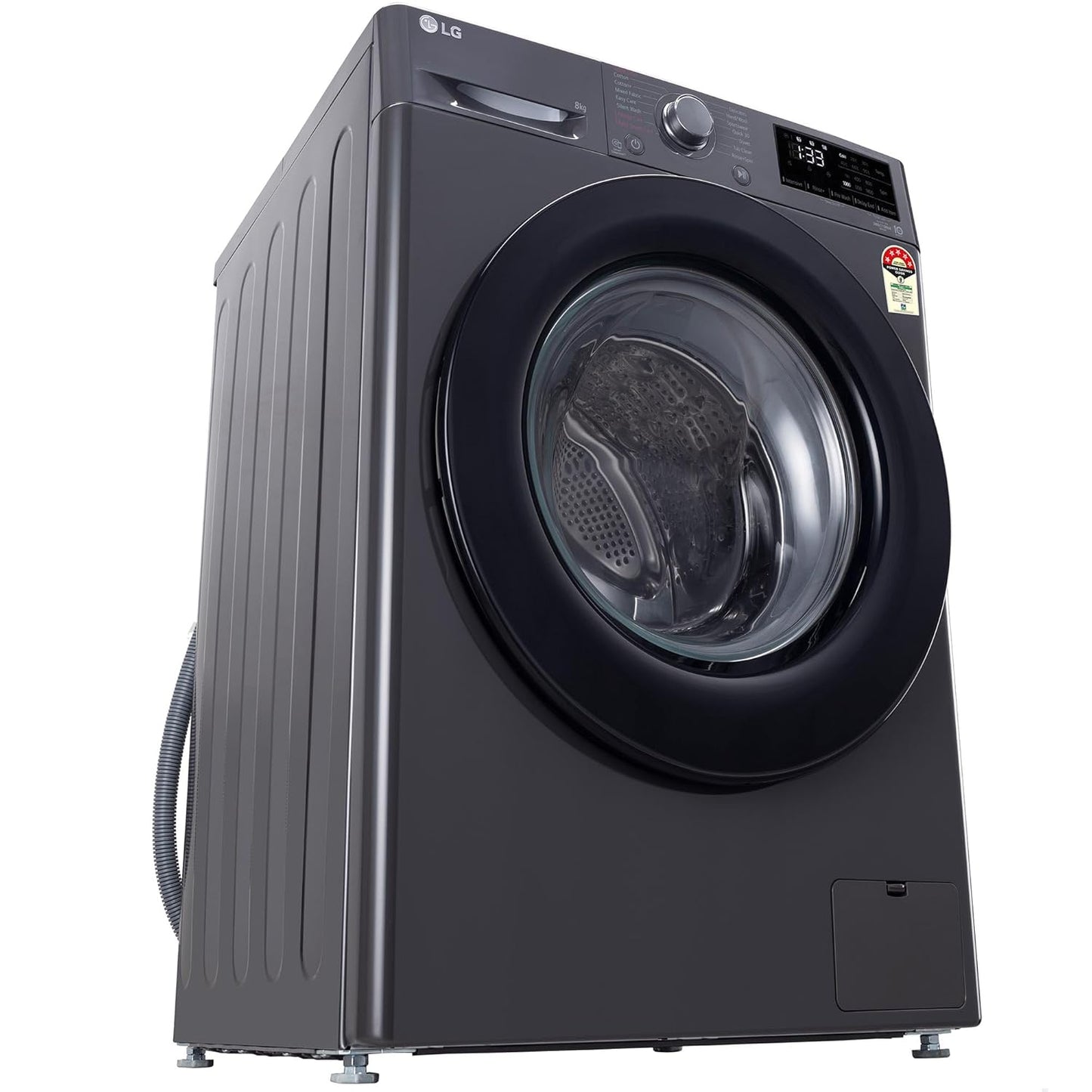 LG FHP1208Z3M 8 Kg 5 Star AI Direct Drive Front Load Washing Machine with Steam & 6 Motion DD | Suraj Electronics Delhi NCR