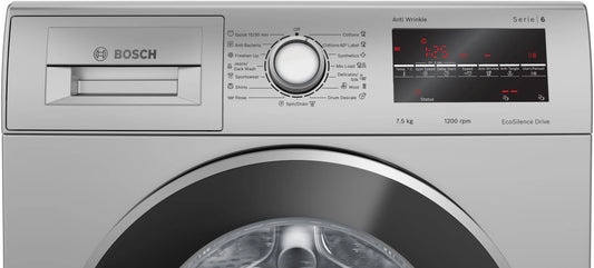 Bosch Series 6 washing machine, front loader 7.5 kg 1200 rpm — WAJ2446DIN — alternate view