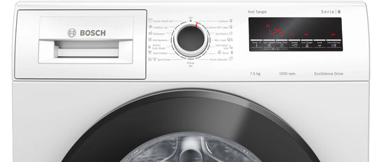 Bosch Series 6 washing machine, front loader 7.5 kg 1200 rpm — WAJ2426EIN — alternate view