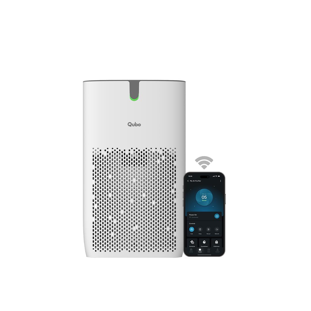 Qubo Smart Air Purifier Q400 | 400 Sq.ft | HEPA H13 | App & Voice Control | 4-Layer Filtration | 9000 Hrs Filter Life | Suraj Electronics Delhi NCR