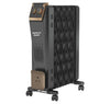 Havells GHROFCJK240 9 Fin Hestio Wave Fin OFR (Oil Filled Radiator)|Room Heater|2400 W|3 Heat Settings & PTC Fan Heater|Inclined Control Panel|Retractable Wheels| Comfortable Breathing|360° Heating (Black)
