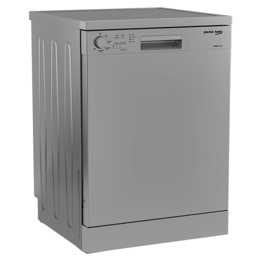 Voltas Beko DF14S3 14 Place Setting Dishwasher | 5 Wash Programs | 70°C Intensive Wash | Low Water Consumption