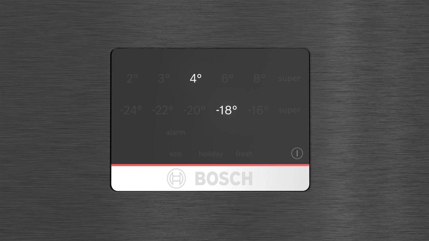 Bosch KGN56CX41I 508L Frost-Free Bottom Freezer Refrigerator | 2 Star Inverter | Black Inox | VarioInverter Compressor