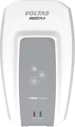 Voltas Insta+ 3IPBWT 3L 5 Star Instant Water Heater | 3000W Copper Heating Element | Overheat Protection | High-Rise Compatible | White
