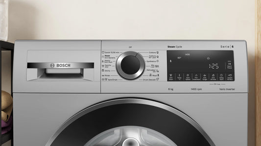 Bosch Series 4 washing machine, front loader 8 kg 1400 rpm — WGA2341SIN — alternate view