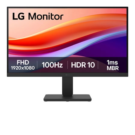 LG 21.5 (54.61 cm) Full HD 100Hz monitor with sRGB 99% (Typ.), HDR 10, 1ms MBR — 22U401A-B — product view