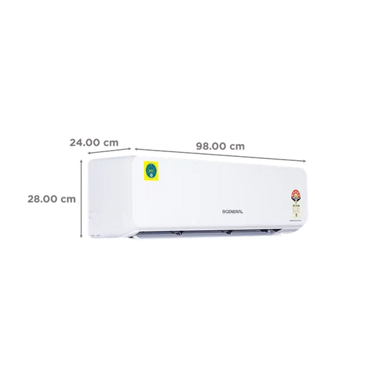 O’General ASGG18CGAA-B 1.5 Ton 5 Star Inverter Split AC (2025 Model) with Copper Condenser, R32 Refrigerant & Free Installation – Buy Online at Suraj Electronics Delhi NCR