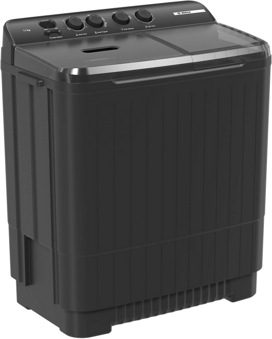 Bosch WJZ115D0IN 11 Kg Semi-Automatic Top Load Washing Machine | 1300 RPM | Vario Pulsator | Integrated Wheels | Made in India