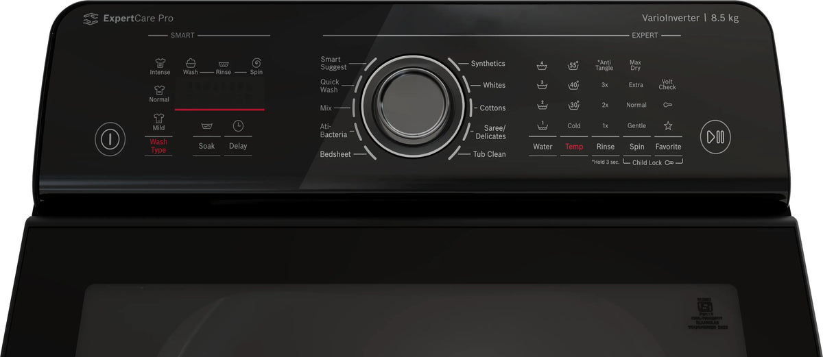 Bosch Series 6 washing machine, top loader 680 rpm — WOI855B7IN — alternate view