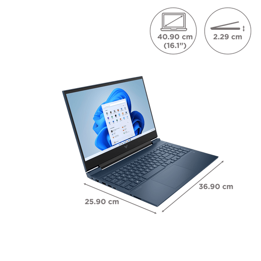 HP Victus 16-s0089AX AMD Ryzen 7 Laptop (16GB, 1TB, Windows 11 Home, 16.1 inch Full HD IPS Display, MS Office 2021, Performance Blue, 2.29 KG)