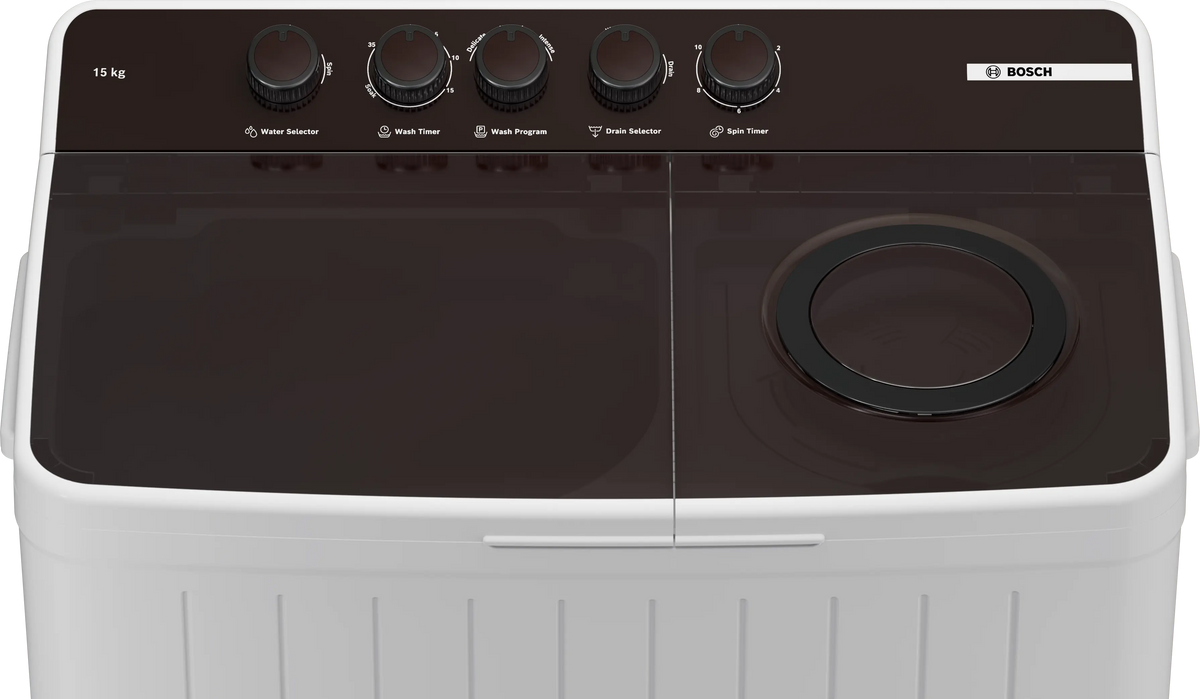Bosch Series 2 Semi-automatic Toploader 15 kg 1300 rpm — WJP15CU0IN — alternate view