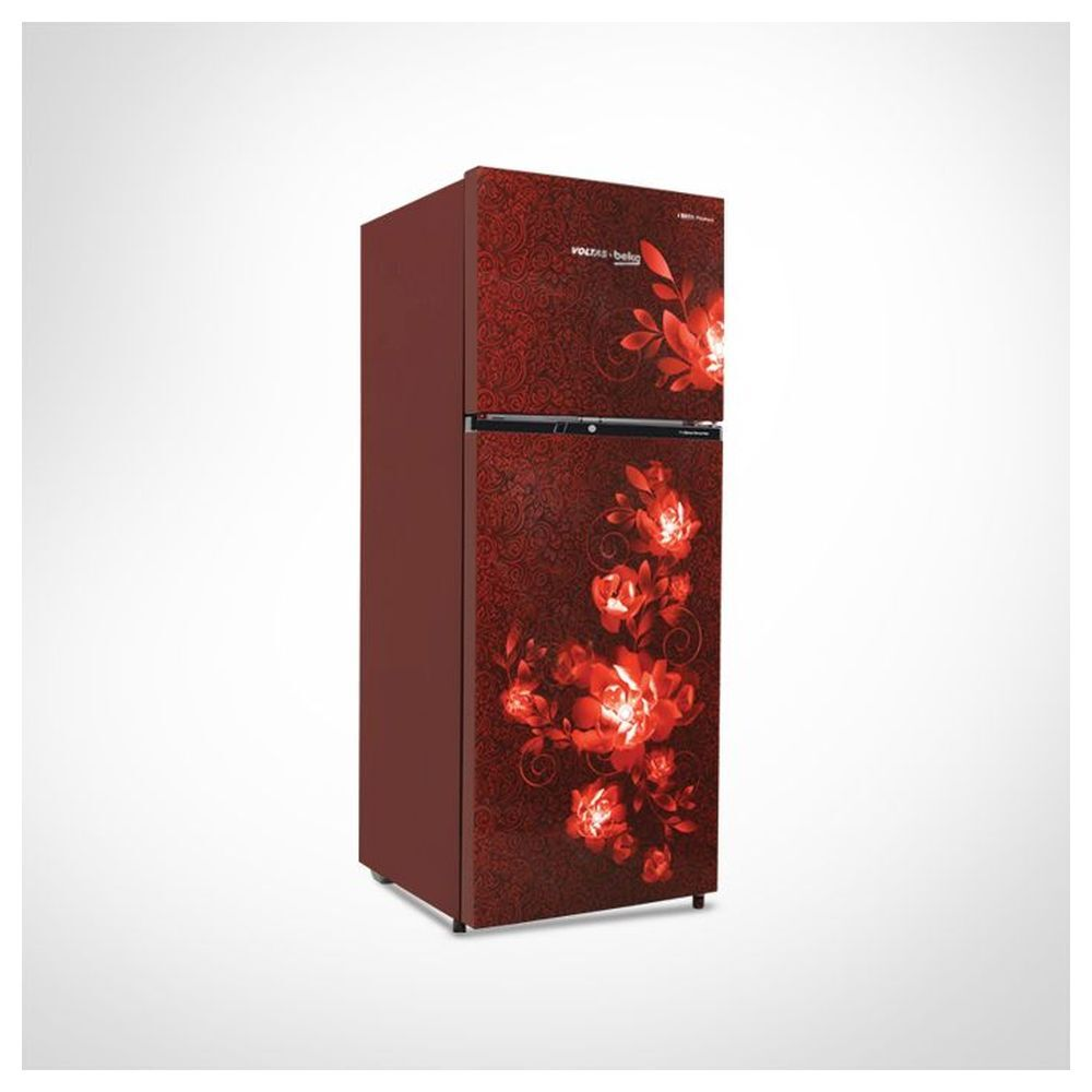 Voltas Beko RFF295C/WPCWR0I0000GD 250L 3 Star Frost Free Double Door Refrigerator Celin Wine