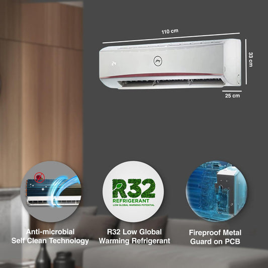 Godrej SFC 24LTC3-WWR 2 Ton 3 Star Split AC | 100% Copper | 4-Way Swing | Anti-Dust Filter | Heavy Duty Cooling | White