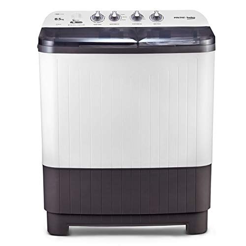 Voltas Beko WTT85DGRT 8.5 kg Semi Automatic Top Load Washing Machine White, Grey