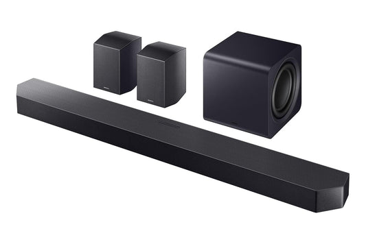 Samsung HW-Q990F/XL 756W 11.1.4ch Soundbar with Wireless Dolby Atmos, Alexa, Q-Symphony, SpaceFit Sound Pro – Titan Black