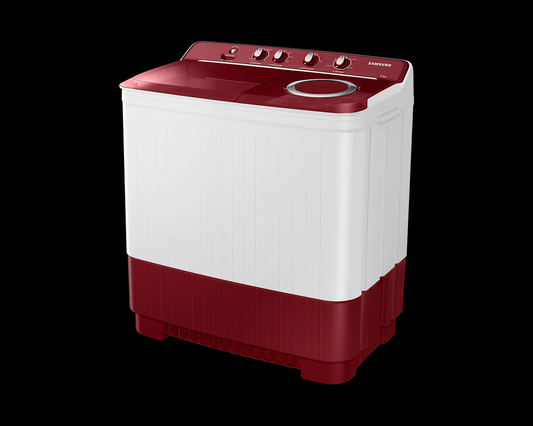 Samsung WT11A4600RR 11.5 Kg 5 Star Semi Automatic Top Load Washing Machine | Hexa Storm Pulsator | Magic Mixer | Air Turbo Drying | Rust-Proof Body | Red | Made in India