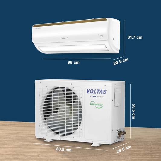 Voltas 185V Vertis Smart Elite Gold 1.5 Ton 5 Star Smart Inverter Split AC(Copper, 5-in-1 Adjustable Mode, Anti-dust Filter, White)
