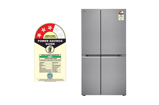 LG GL-B257HPZ3 650 L Side-by-Side Refrigerator | Convertible | Door Cooling+™ | Smart Inverter Compressor | 3 Star | Suraj Electronics Delhi NCR