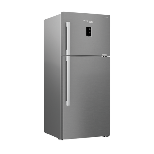 Voltas Beko RFF533IF 510L 2 Star Frost Free Double Door Refrigerator | StoreFresh+™, NeoFrost™, ProSmart™ Inverter, Active Fresh Blue Light, IonGuard – Inox Look | Suraj Electronics