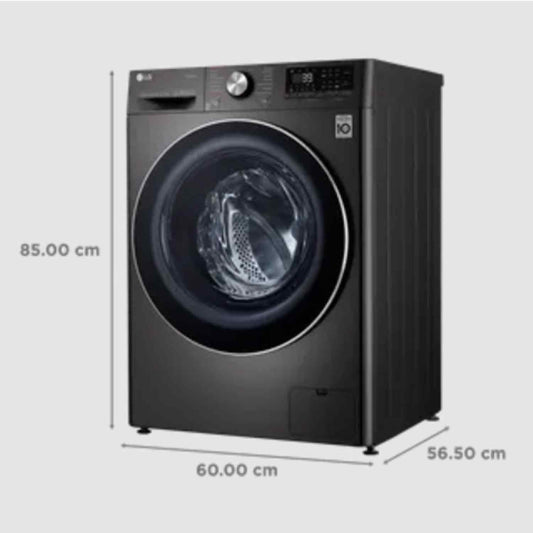 LG FHD0905STB 9 kg / 5 kg 5 Star AI Direct Drive WiFi Front Load Washer Dryer | TurboWash 360°, Steam+, Inverter Motor, Smart ThinQ App, Made in India