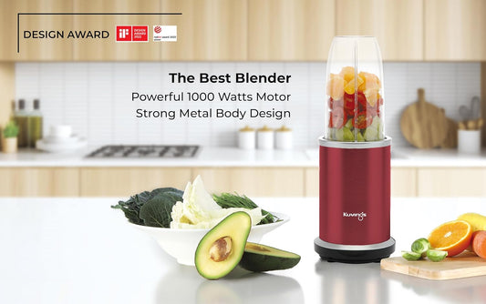 Kuvings Nutri Blender Pro Ferrari Red | 1000W Blender | 7-Year Warranty | Wet & Dry Blades | Suraj Electronics Delhi NCR
