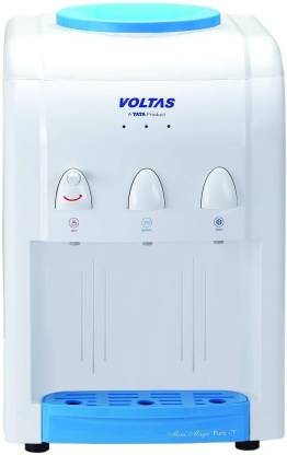 Voltas Mini Magic Pure-T 500W Water Dispenser (White, Hot & Cold, 3 Faucets, Child Lock, 3.2L Cooling, 0.9L Heating, Made in India)