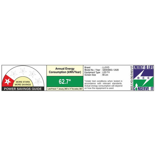 Lloyd 32HX600G 32 Inch HD Smart Google TV with HDR10 & Dual Band Wi-Fi – Buy Online at Suraj Electronics Delhi NCR