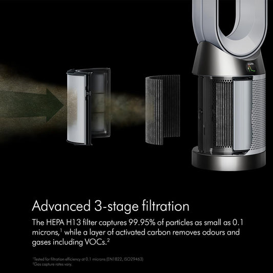 Dyson Air Purifier Cool PC1 (TP11) Black / Nickel| HEPA Filter | Air Multiplier™ Tech | Auto, Sleep & Night Modes | App & Voice Control | 350° Airflow | Suraj Electronics