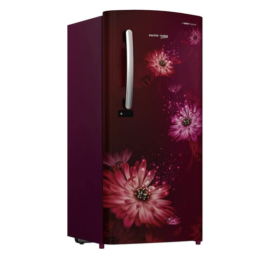 Voltas Beko RDC220C/S0DWE 185 L 3 star Direct Cool Refrigerator, Dahlia Wine