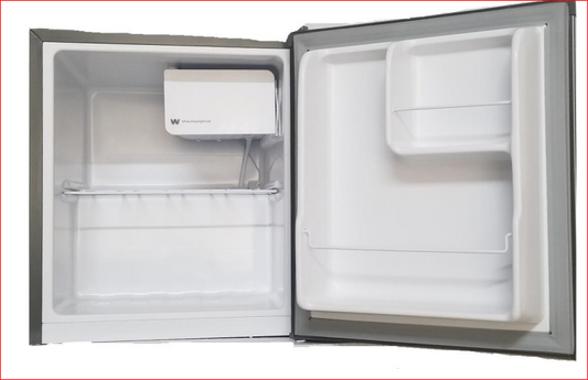 White Westinghouse WRC44W 44 L Mini Refrigerator | CFC Free | Manual Defrost | Separate Freezer | Reversible Door | Adjustable Temperature | Silver Grey