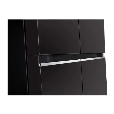 LG GLB257HWB3 Convertible 650 Litres 3 Star Frost Free Side by Side Refrigerator with Multi Air Flow (Western Black)