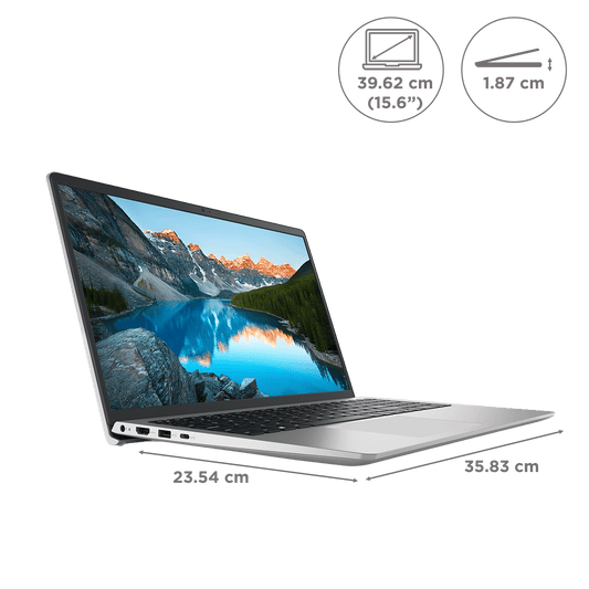 DELL Inspiron 3525 AMD Ryzen 7 5th Gen Notebook Laptop (16GB, 512GB SSD, Windows 11, 15.6 inch Full HD LED Backlit Display, MS Office Home & Student 2021, Carbon Black, 1.62 KG)