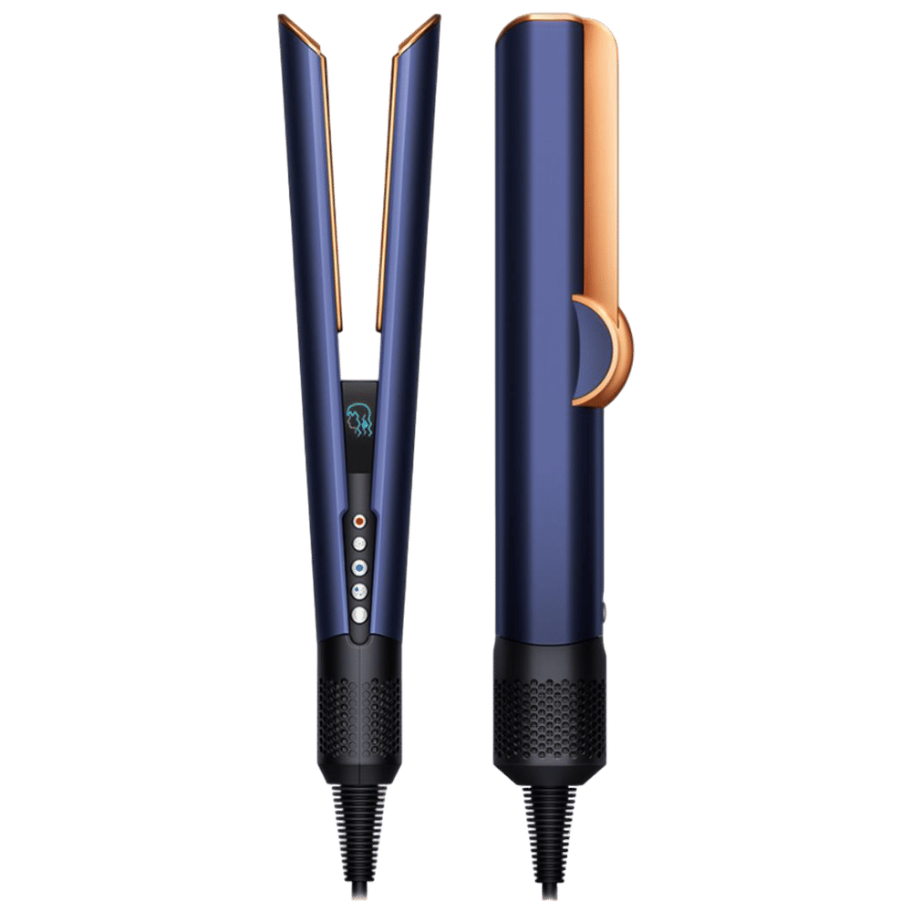 Dyson Airstrait™ HT01-PBRC-IN Hair Straightener with Wet to Dry Styling, No Heat Damage, Filtered Airflow & LCD Display (Prussian Blue/Rich Copper)