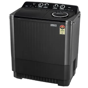 LG P8535SLMZ 8.5 Kg 5 Star Semi Automatic Top Load Washing Machine | Roller Jet Pulsator | Soak & Wind Jet Dry | 1400 RPM | Rat Away | Full Black