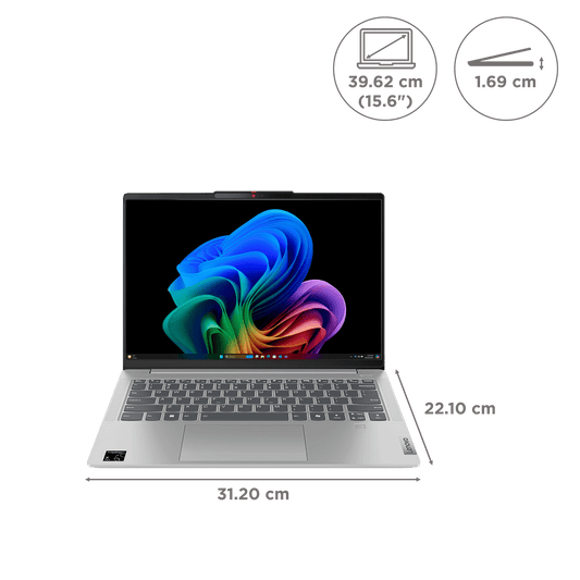 Lenovo Ideapad Slim 5x Snapdragon X Plus 9th Gen Thin & Light Laptop (16GB, 1TB SSD, Windows 11 Home, 14 inch WUXGA IPS Display, MS Office 2021, Cloud Grey, 1.48 KG)