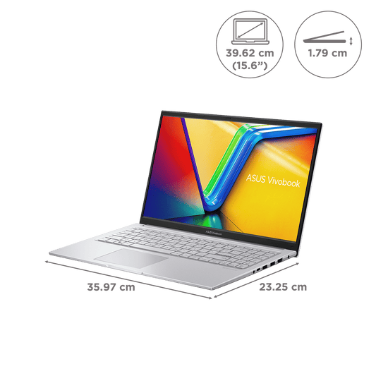 ASUS Vivobook 15 X1504VA-NJ1765WS Intel Core i5 13th Gen Laptop (8GB, 512GB SSD, Windows 11 Home, 15.6 inch Full HD Display, MS Office 2024, Cool Silver, 1.7 KG)