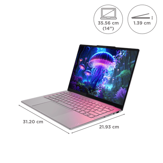 Lenovo Yoga Slim 7 14ILL10 Intel Core Ultra 5 Laptop (16GB, 1TB SSD, Windows 11 Home, 14 inch WUXGA OLED Display, MS Office 2024, Luna Grey, 1.19 KG)