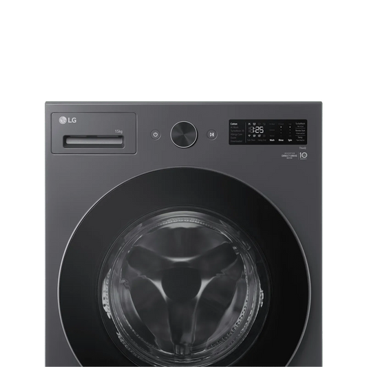LG FX62515B9E 15Kg AI Front Load Washer (Inverter Direct Drive, Turbo Wash 360°, Steam+, Wi-Fi Enabled, Essence Graphite