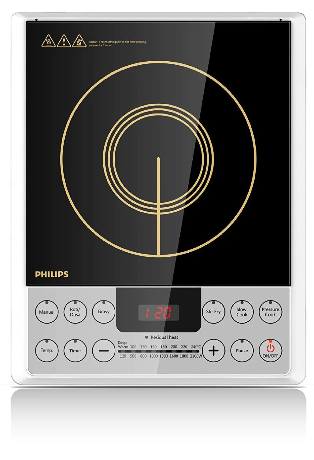 Philips HD4929 2100-Watt Induction Cooker (Black)
