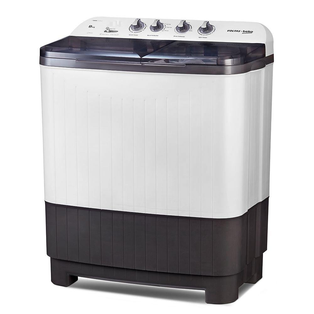 Voltas Beko WTT80DGRT 8 kg Semi Automatic Washing Machine (Burgundy)