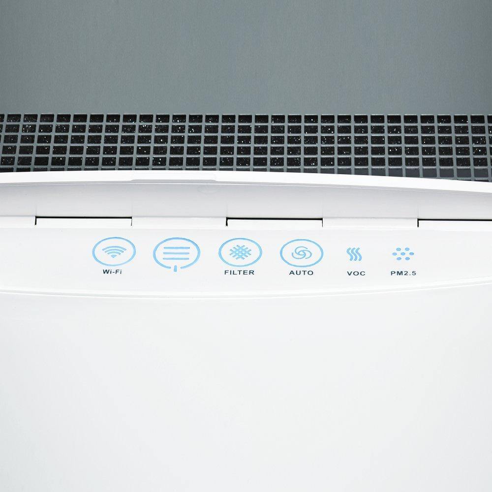 Blueair Classic 680i Wi-Fi HEPA Air Purifier | 850 m³/hr CADR | Dual Protection Filters | Covers 775 Sq. Ft. | Smart App & Alexa Control | Suraj Electronics