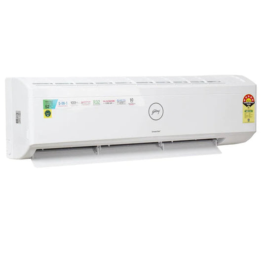Godrej SIC 18ITC5-WYD 1.5 Ton 5 Star, 5-In-1 Convertible Cooling, Inverter Split AC,Anti-Dust Filter (Copper, White)