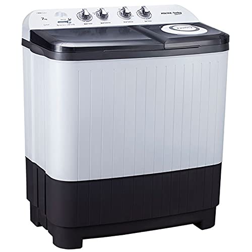 Voltas Beko WTT70DGRT 7 Kg Semi-Automatic Top Load Washing Machine | Double Waterfall | Special Pulsator | 1300 RPM Fast Dry | Suraj Electronics