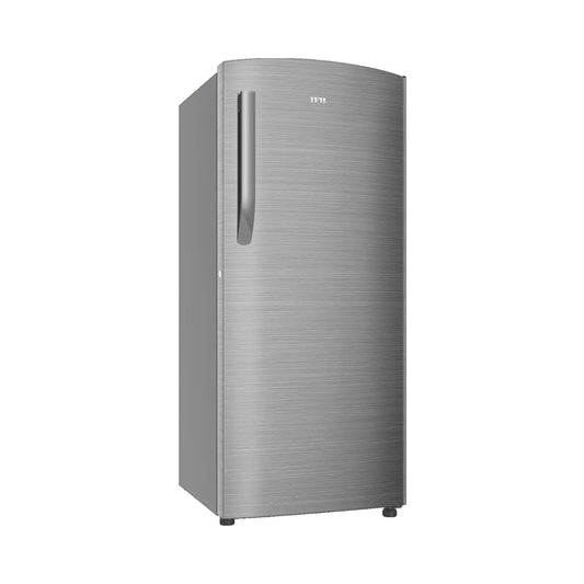 IFB IFBDC-2133FBS 187 L 3 Star Direct Cool Single Door Refrigerator – Fast Ice Making, XL Bottle Bin, Toughened Glass Shelves, Inverter Compatible (Grey Steel)