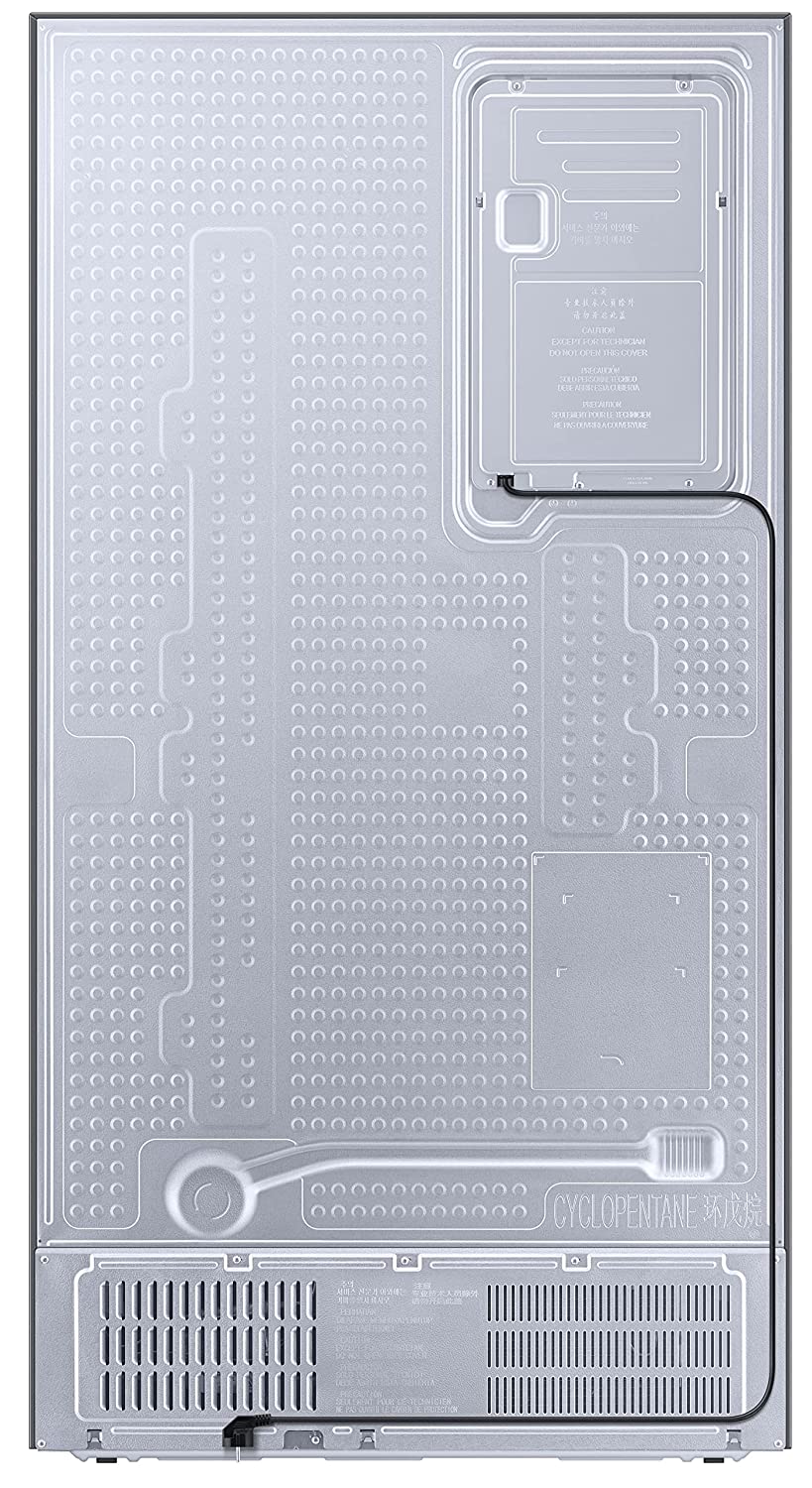 Samsung RS76CG8113SLHL 653L Wi-Fi Enabled Side-by-Side Refrigerator | SmartThings AI | Convertible 5-in-1 | Twin Cooling Plus | Digital Inverter Compressor | EZ Clean Steel | 3 Star | 20-Year Warranty