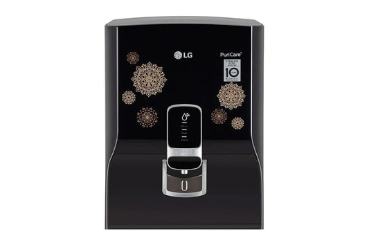 LG WW155NPB 8L RO+UV Water Purifier with Stainless Steel Tank, Digital Sterilizing Care & In-Tank UV LED – Black