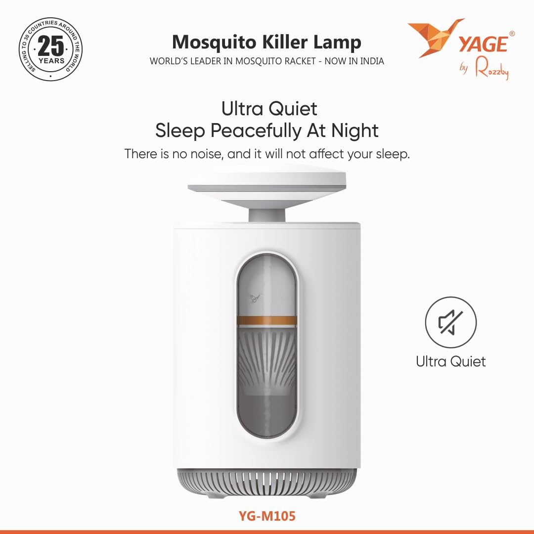 YAGE by Rozzby YGM105 Mosquito Killer Lamp | 2300V Electric Grid | UV LED | Timer | 6 Months Warranty | Suraj Electronics Delhi NCR